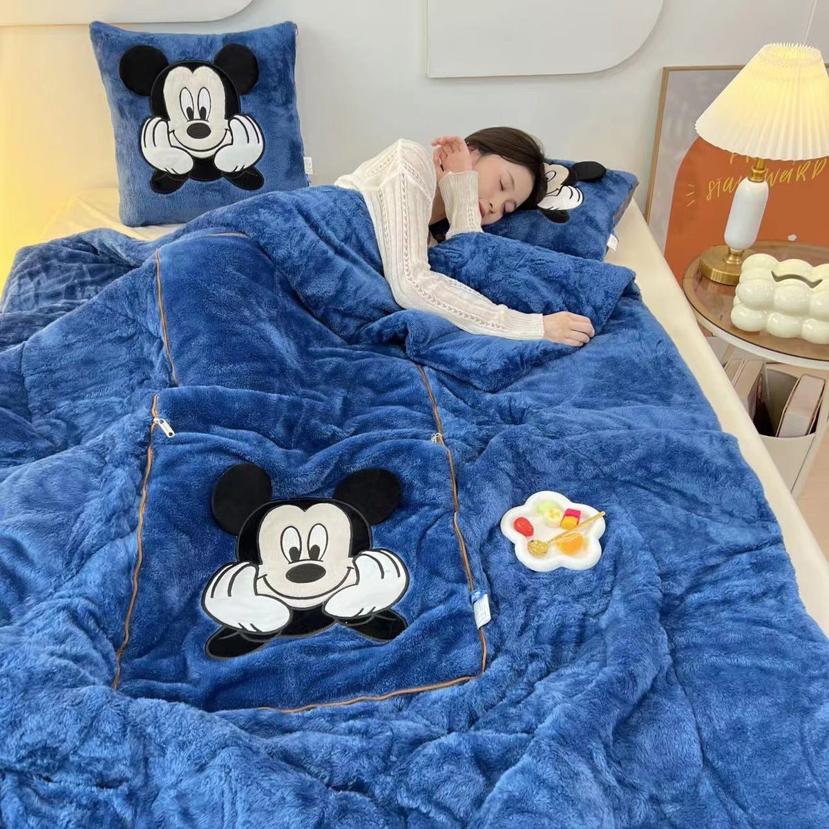 Cuddly Character Plush Comforter Set with Matching Pillows for Sweet Dreams - Harmony Gallery