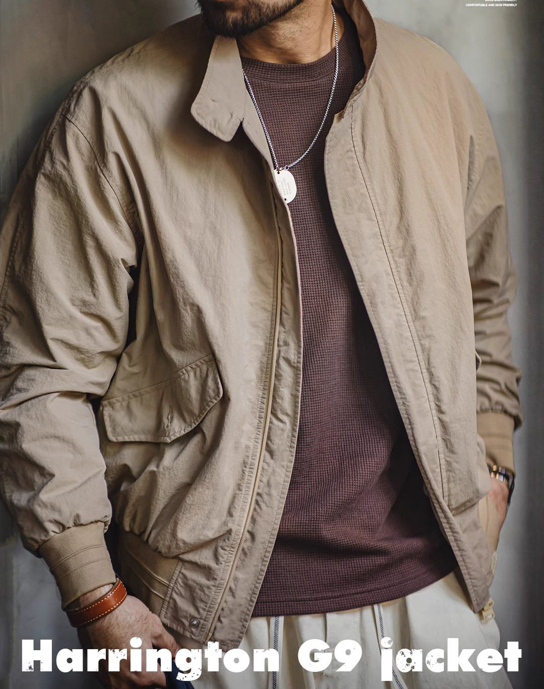 American Workwear Retro Harrington G9 Classic Men's Jacket - Harmony Gallery