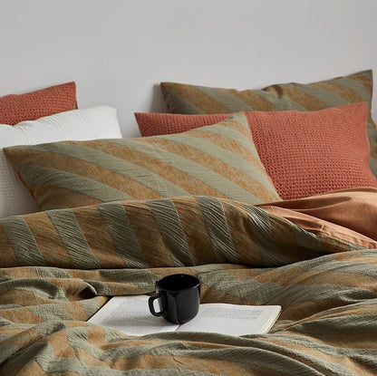 Light Luxury Retro Washed Pure Cotton High-End Four-Piece Bed Set - Harmony Gallery