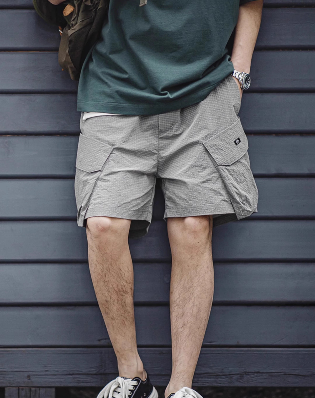 American Mountain Multi-Pocket Functional Straight Five-Quarter Men's Shorts - Harmony Gallery