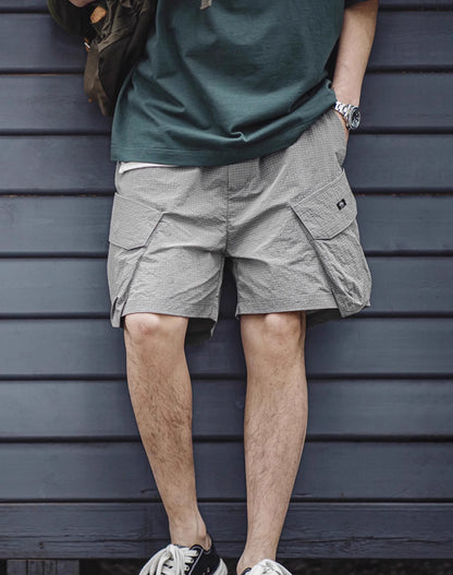 American Mountain Multi-Pocket Functional Straight Five-Quarter Men's Shorts - Harmony Gallery