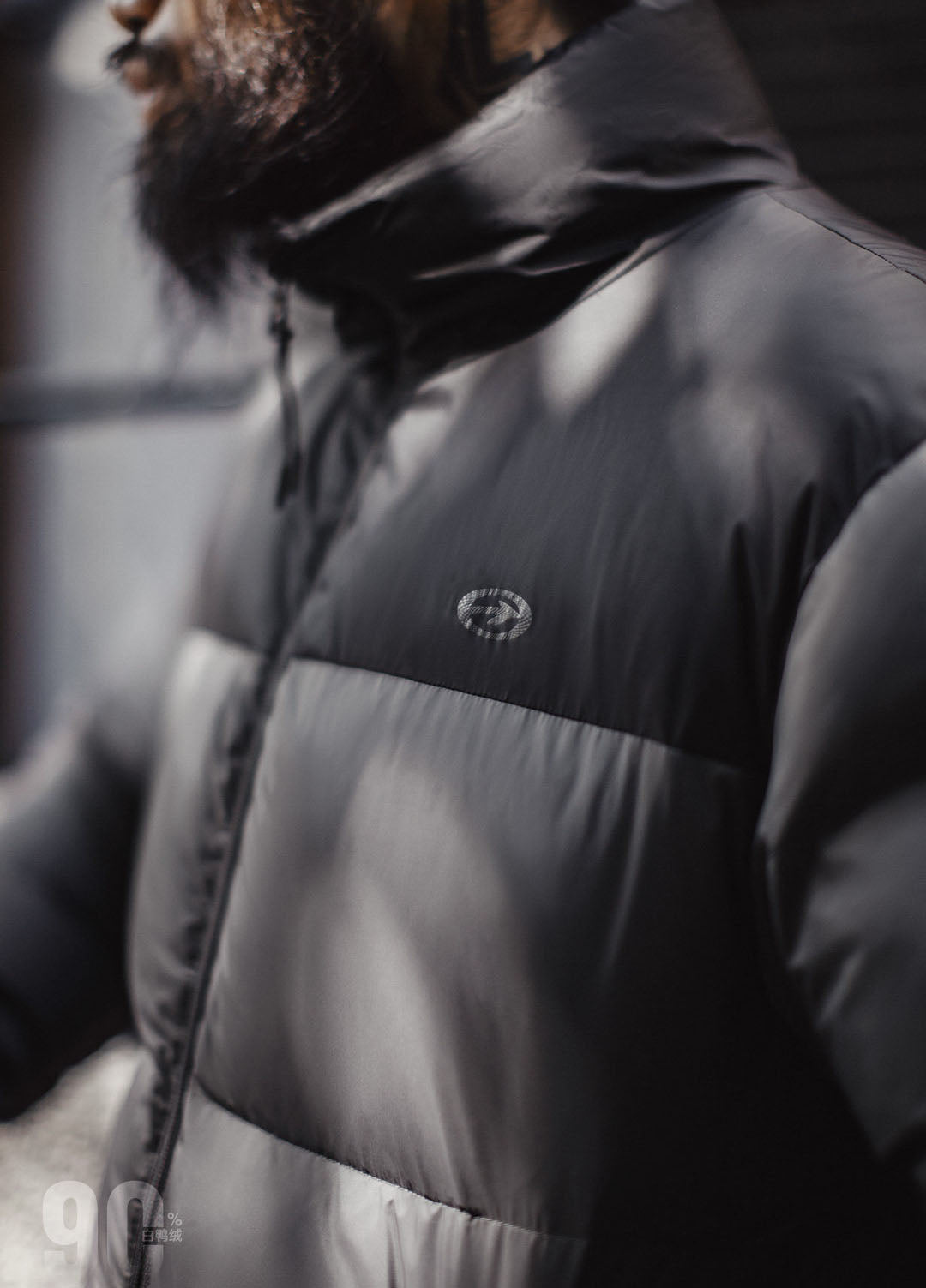 American Retro 90s White Duck Down Bread Warm And Wind proof Men's Jacket - Harmony Gallery