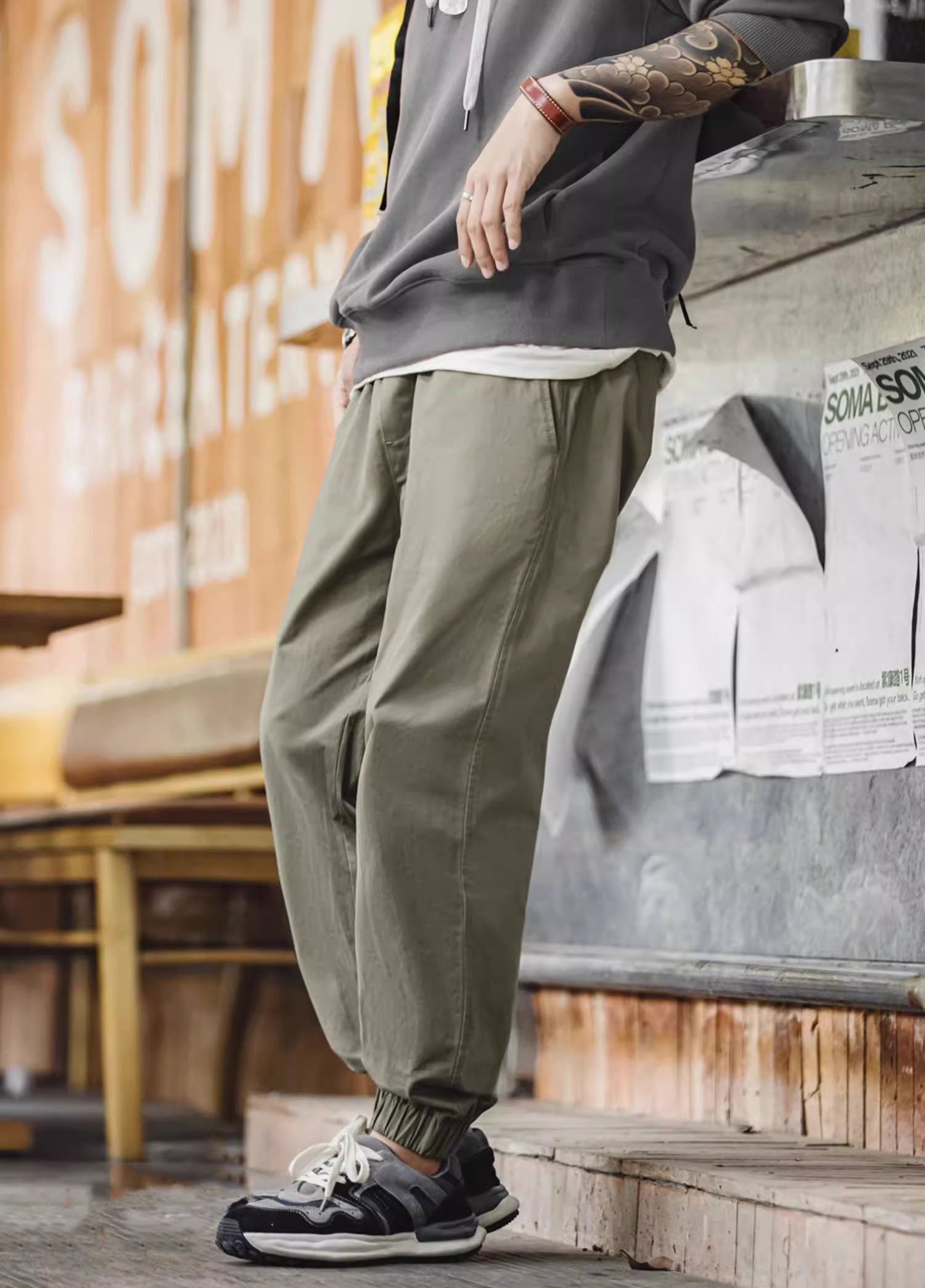 American Retro Easy Pants Casual Loose Men's Trousers - Harmony Gallery