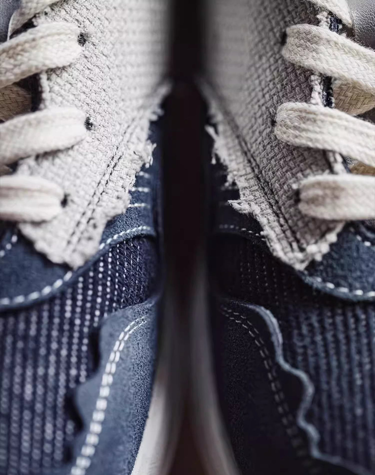 American Denim Wave Jogging Retro Beggar Cowboy Men's Sports Shoes - Harmony Gallery