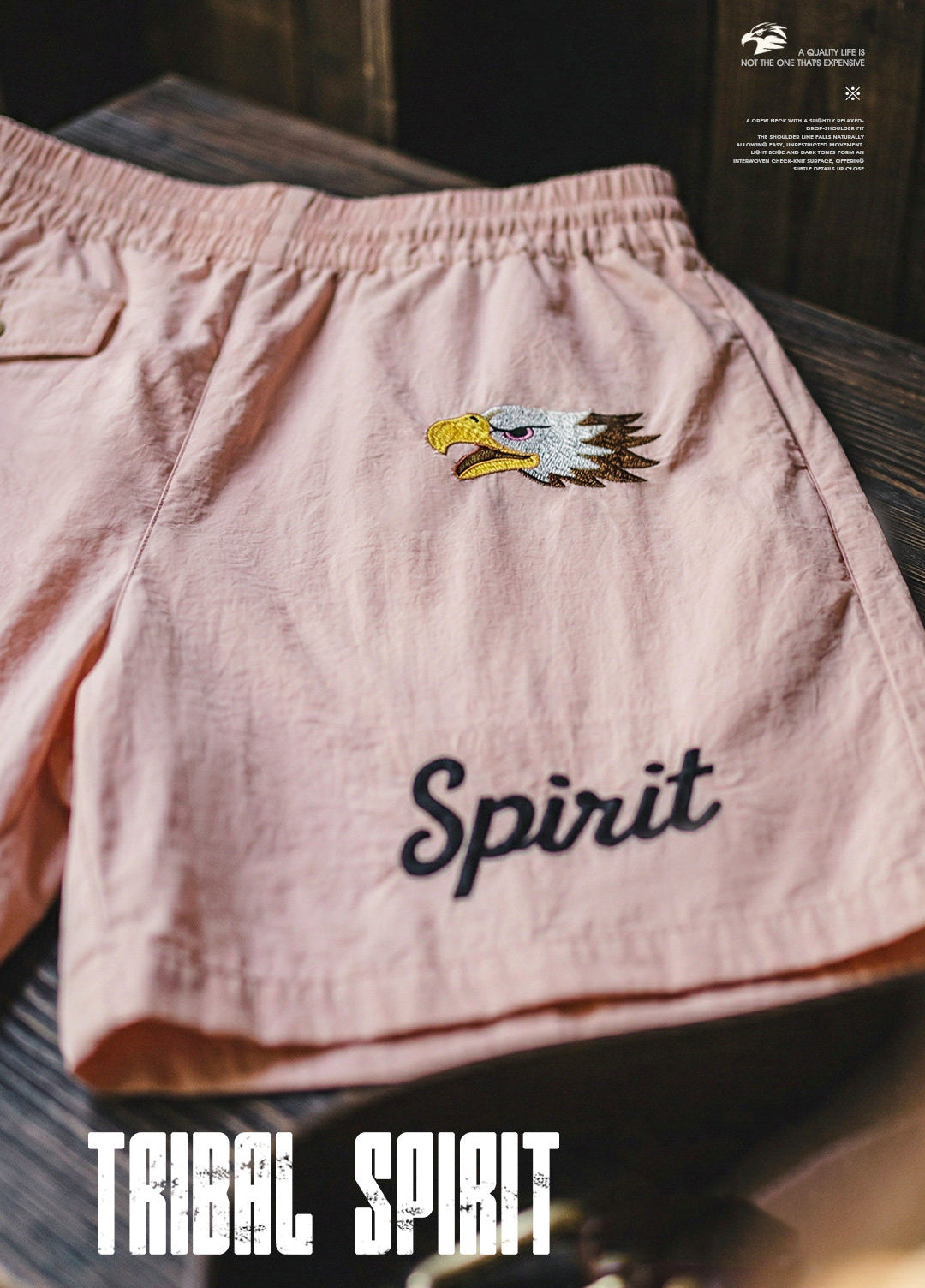 American Retro Beach Embroidered Thin Loose Versatile Cool Men's Shorts