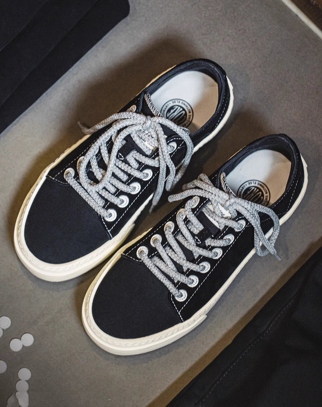 Canvas Thick-Soled Suede Low-Top Height-Enhancing Sports Men's Canvas Shoes - Harmony Gallery