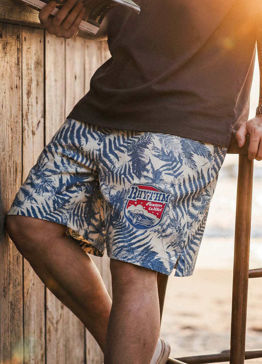 American Printed Beach Loose Fitting Lightweight Perfect Men's Shorts