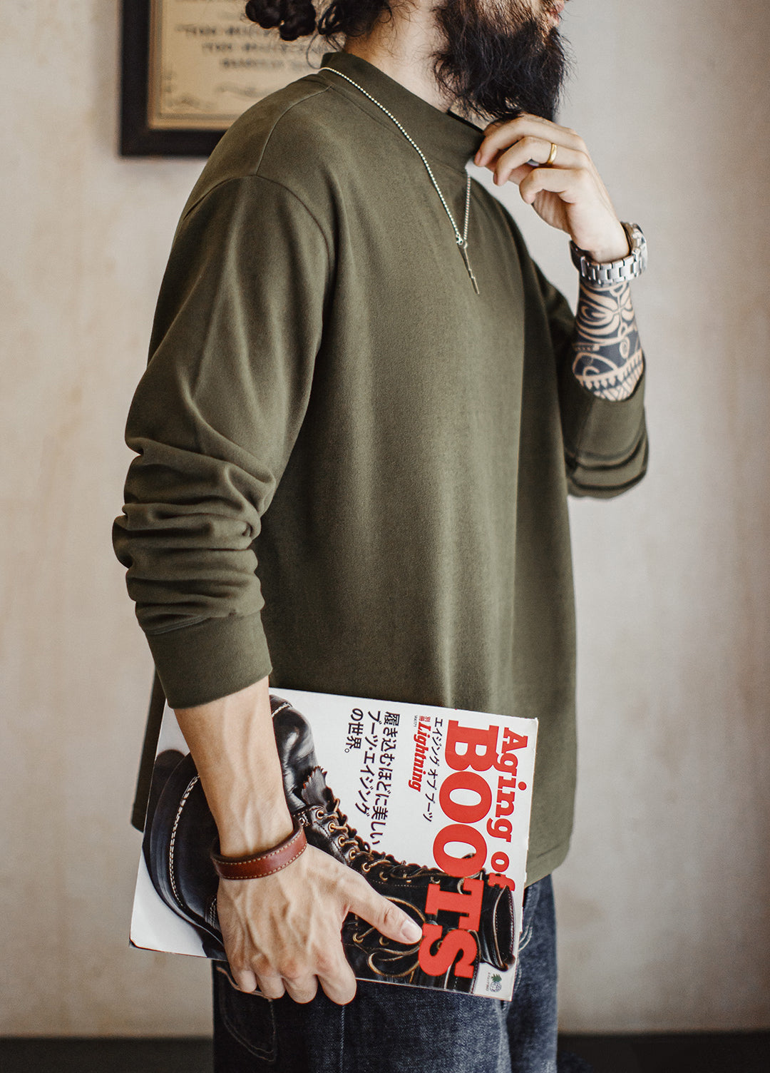American Mock Neck Thermal Underwear Anti-Static Inner Layer Men's Sweater - Harmony Gallery