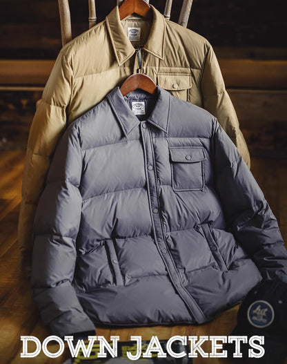 American Casual 90 Lightweight Down Warm Bread Outside Men's Jacket - Harmony Gallery