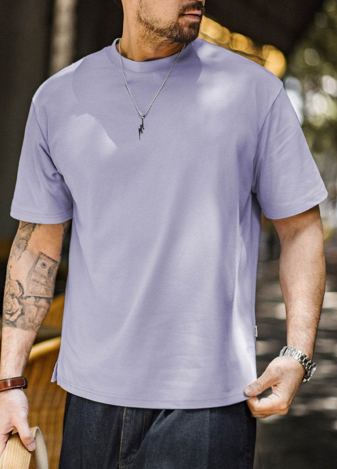American Mint Cool Breathable Simple Sporty Quick-Drying Thin Men's T-Shirt