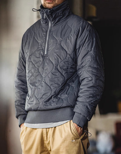 American 3M Half-Zip Shell Quilted Warm Cotton Men's Sweater - Harmony Gallery