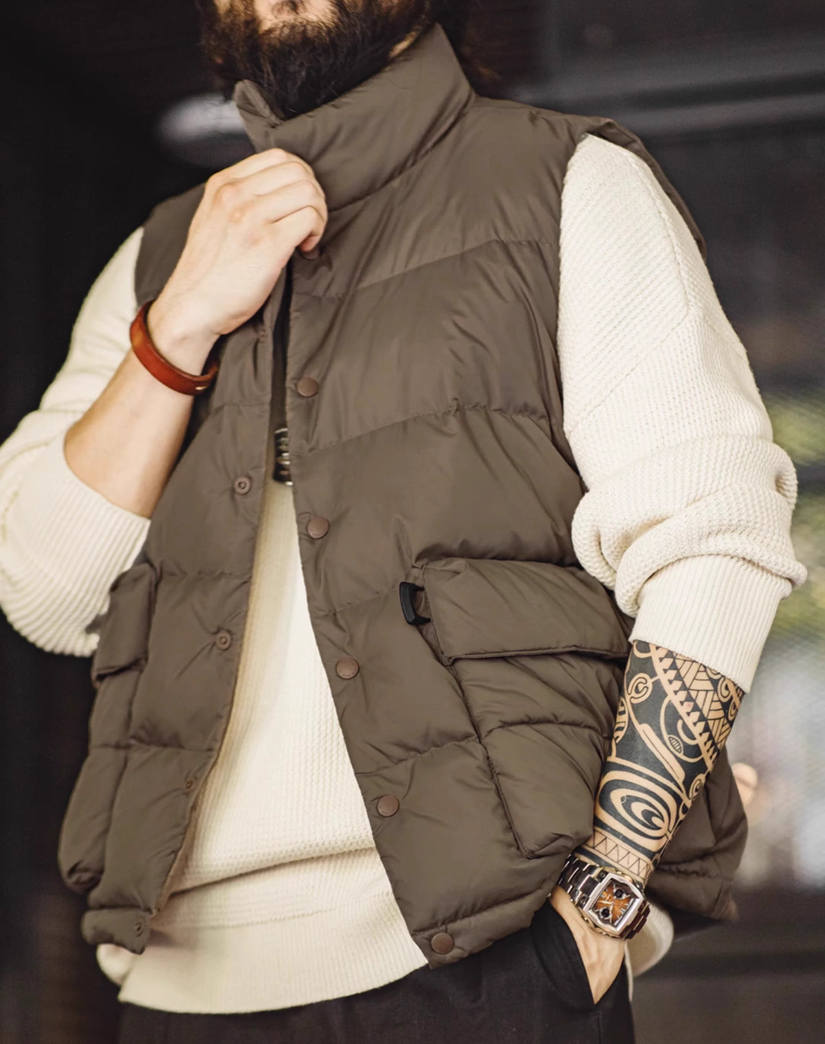 American Casual Vest Thickened Warm Inner And Outerwear Men's Jacket - Harmony Gallery