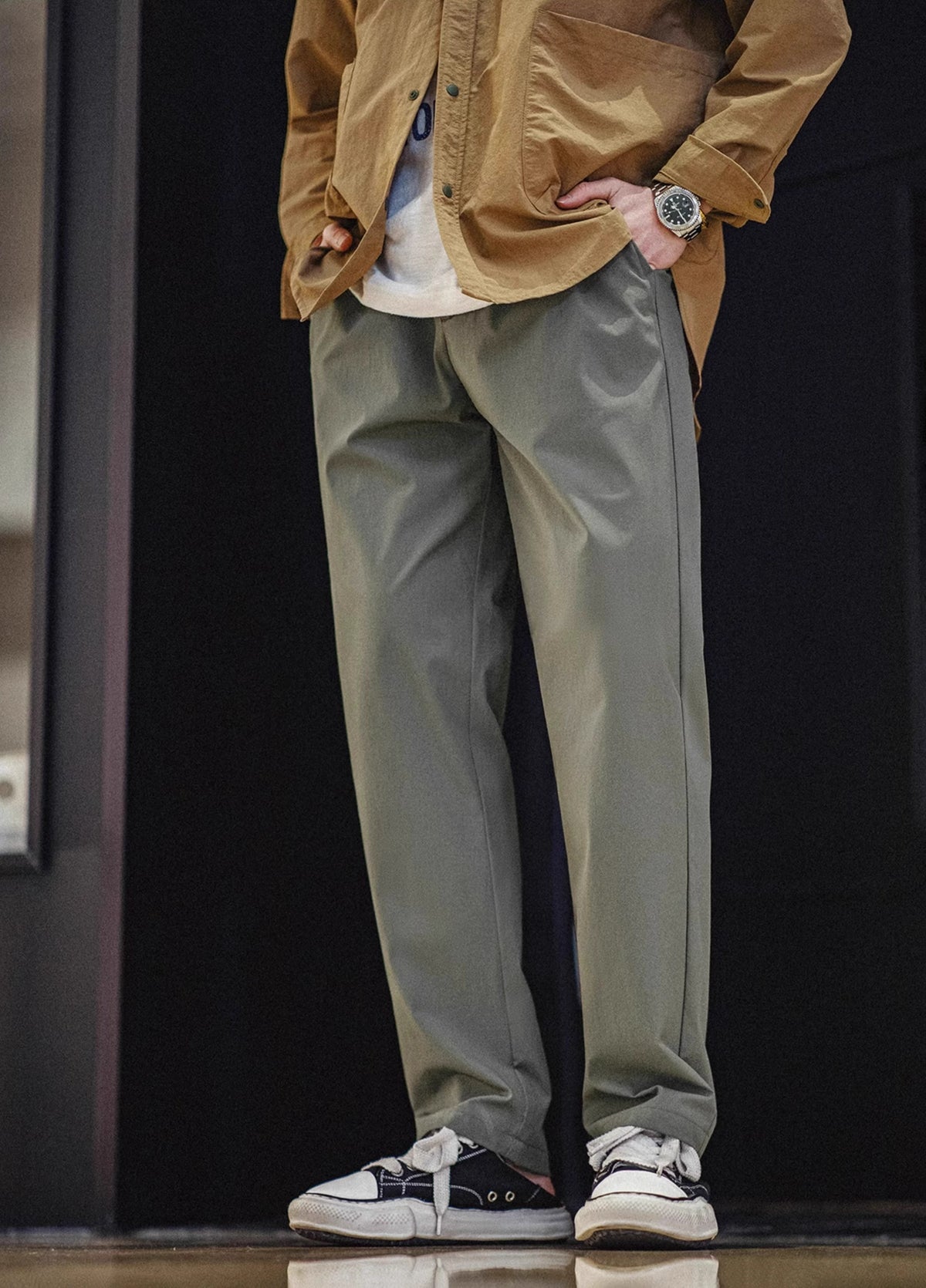 American Retro Four-Way Stretch Twill Multi-Pocket Men's Trousers - Harmony Gallery