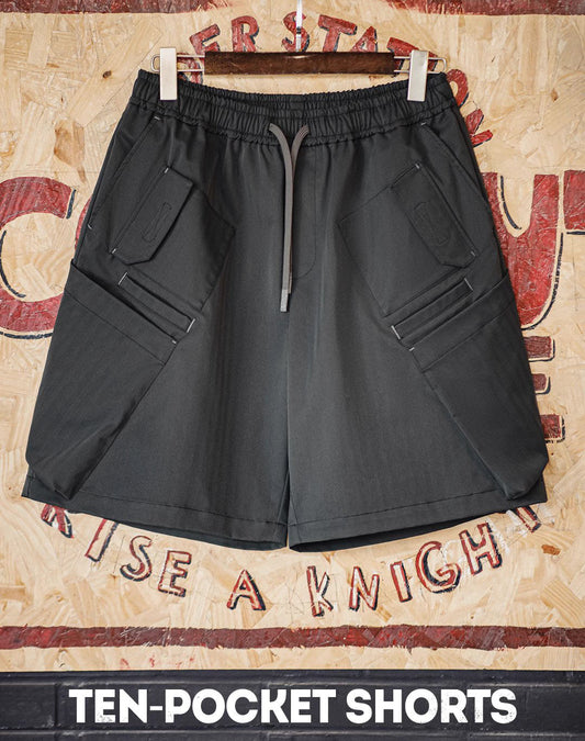 American Workwear Herringbone Woven Ten-Pocket Men's Shorts - Harmony Gallery