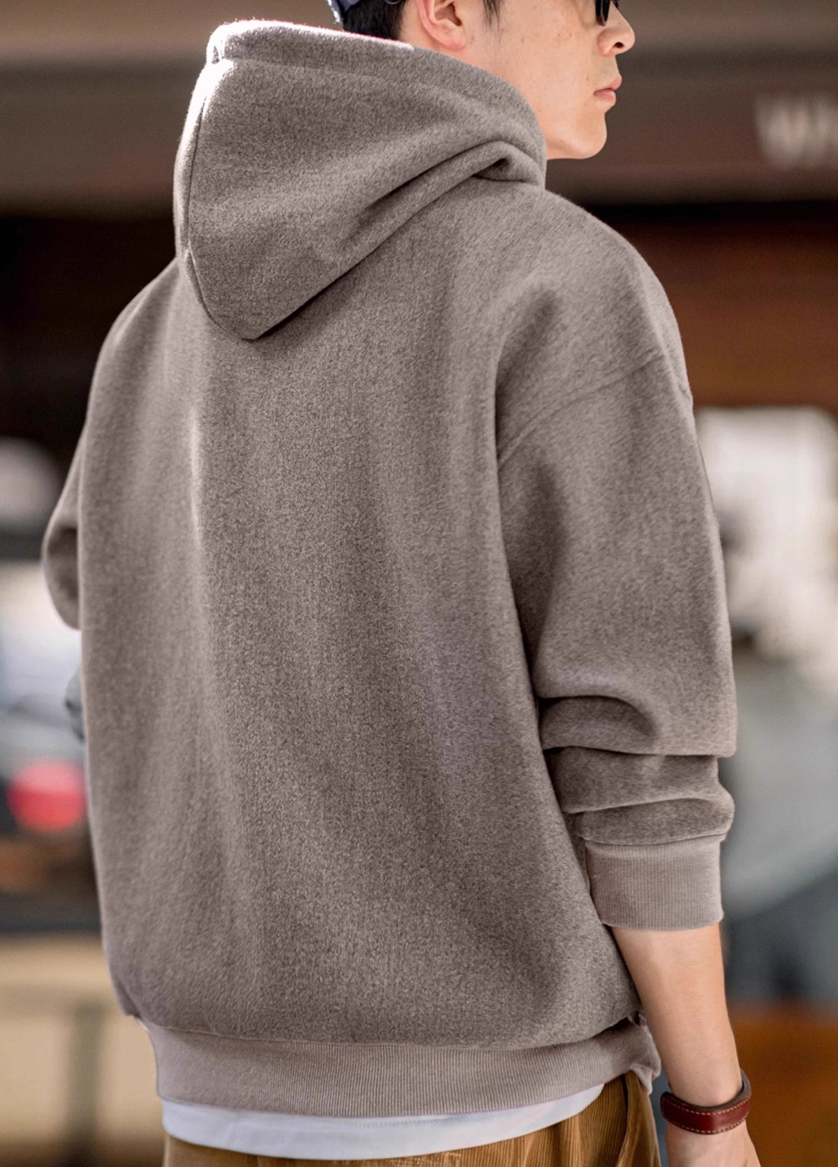 American Retro Woolen Hooded Heavy Thick Pullover Men's Sweater - Harmony Gallery