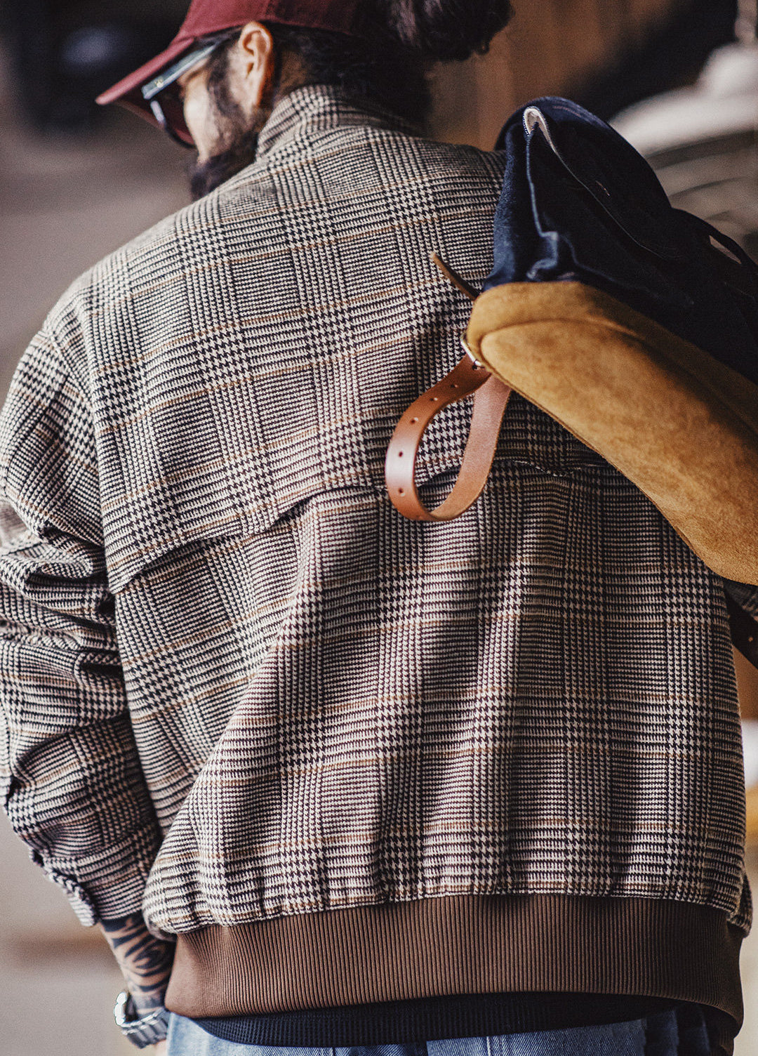 American Houndstooth Harrington G9 Old Money Harrington Men's Jacket