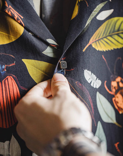 Hawaiian Tropical Rainforest Aloha Printed Lyocell Men's Shirt - Harmony Gallery