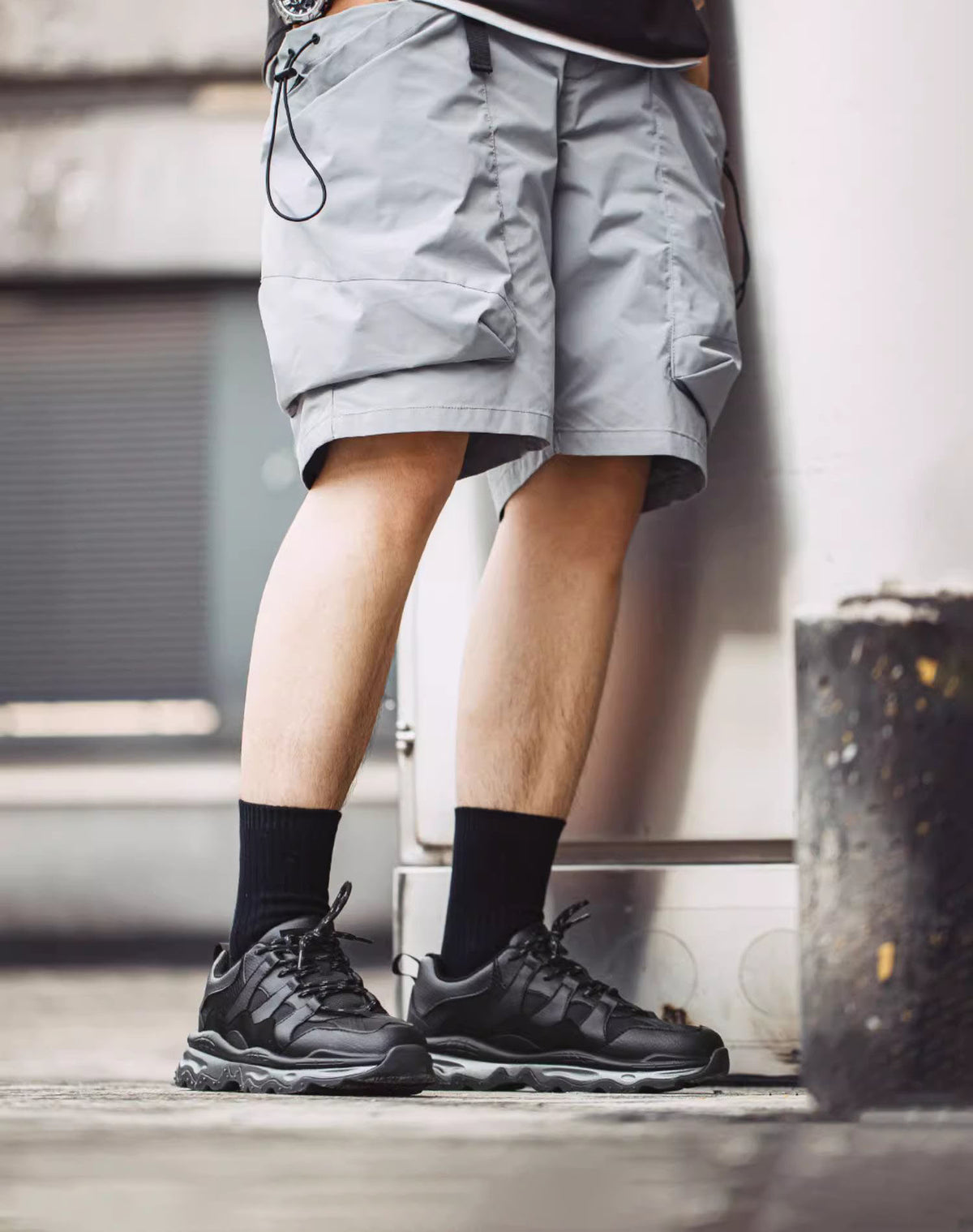 Jogging Black Warrior Thick-Soled Functional Men's Sports Shoes - Harmony Gallery