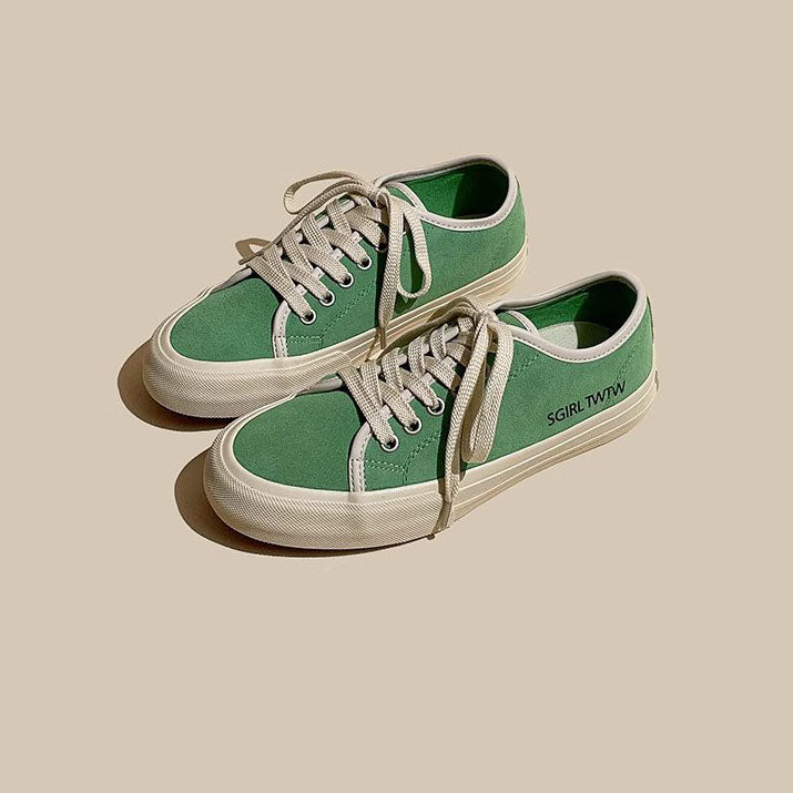 Matte Leather Authentic Flat Bottom Simple Women's Shoes - Harmony Gallery
