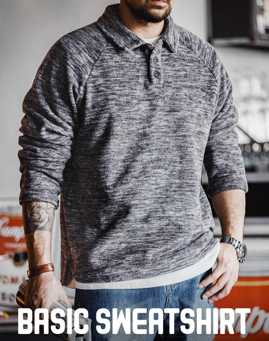 American Polar Fleece Floral Raglan Sleeve Pullover Men's Sweater - Harmony Gallery
