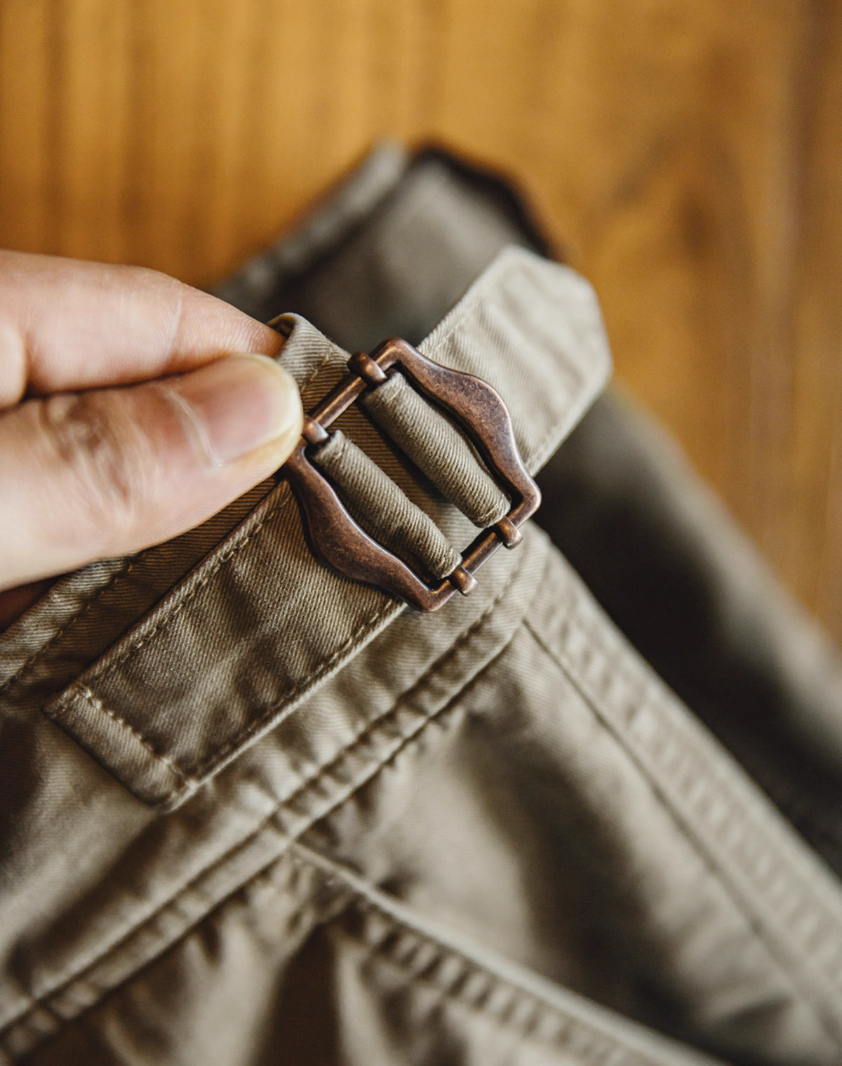 American Retro Chino M51 Belt Pure Cotton Five-Fifth Men's Shorts - Harmony Gallery