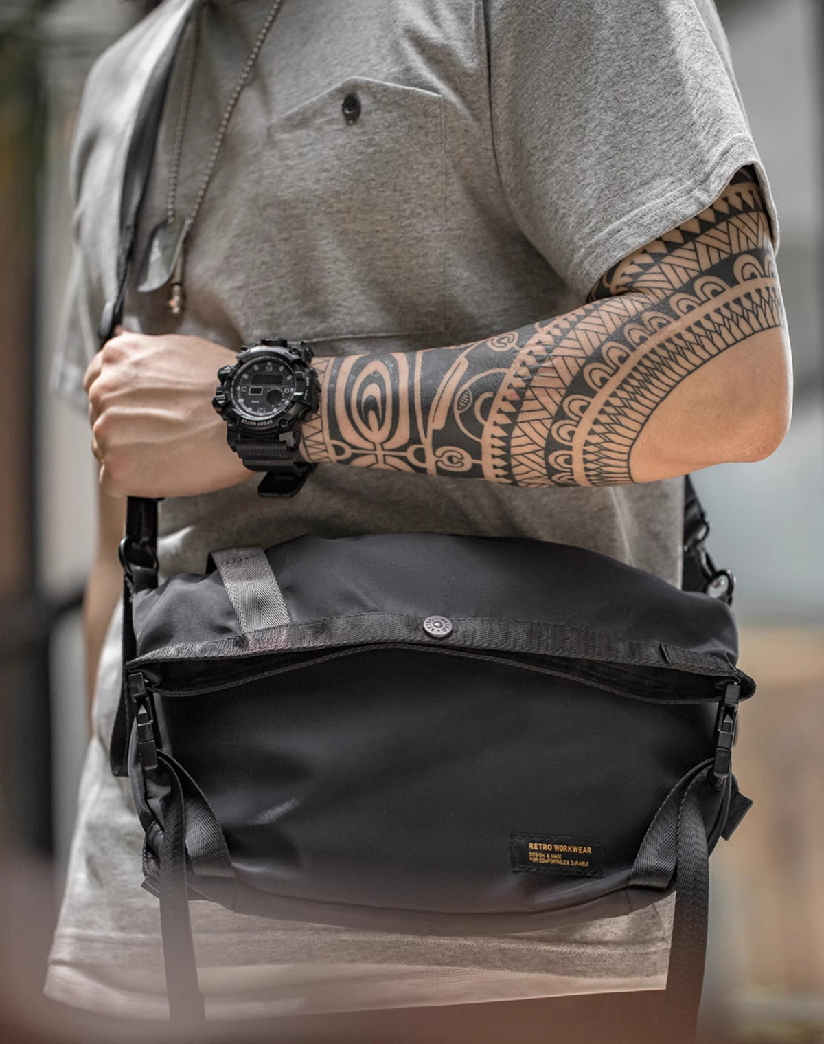 Mountain Cycling Functional Capacity Messenger Multifunctional Men's Bag - Harmony Gallery