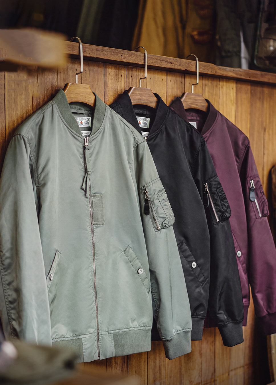 American MA1 Pilot Waterproof Short Diagonal Pockets Baseball Men's Jacket