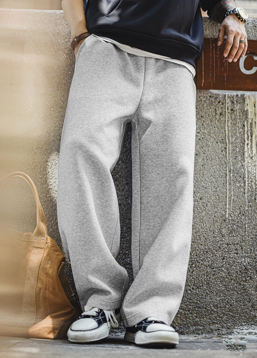 American Jogger Sweatpants Heavyweight Straight-Leg Sports Men's Trousers