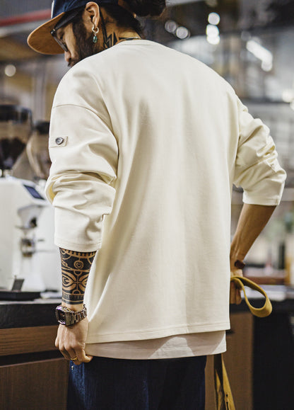 American Vintage Cotton Loose Comfortable High-Quality Men's Sweater
