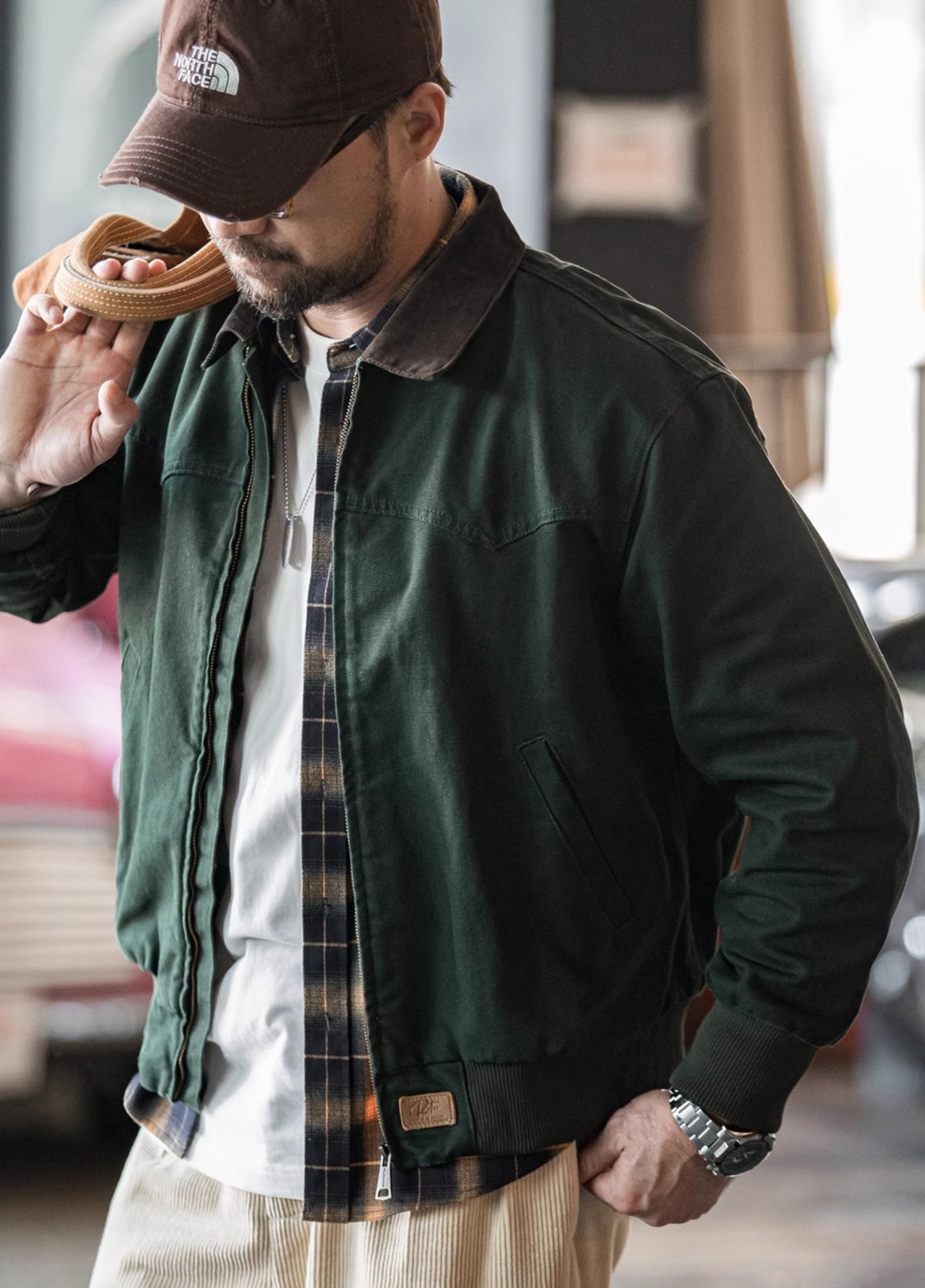 American Retro Heavy Canvas Washed Cotton Short  Men's Jacket - Harmony Gallery