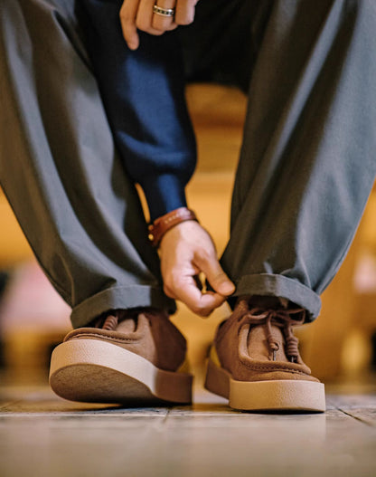 American Retro Thick-Soled Low-Top Suede Sport Men's Casual Shoes - Harmony Gallery