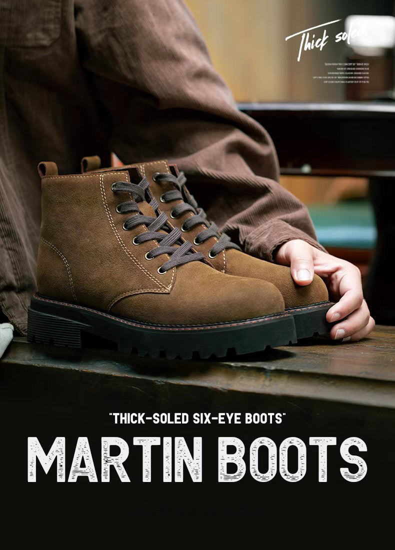 American Retro Winter Motorcycle Martin Outdoor Desert Men's Boot - Harmony Gallery