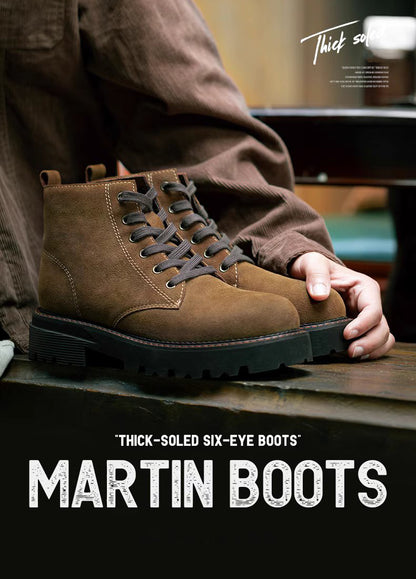 American Retro Winter Motorcycle Martin Outdoor Desert Men's Boot - Harmony Gallery