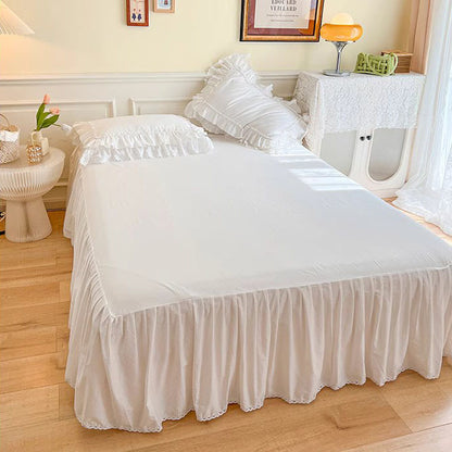 Nordic Light Luxury Princess Lace Net Cotton Four-piece Bed Set - Harmony Gallery
