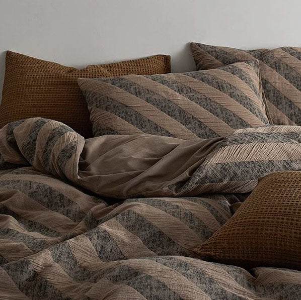 Light Luxury Retro Washed Pure Cotton High-End Four-Piece Bed Set - Harmony Gallery