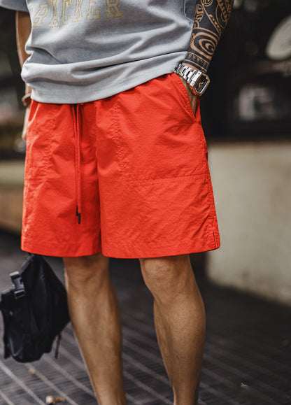 American Retro Beach Elastic Waistband Summer Daily Men's Shorts