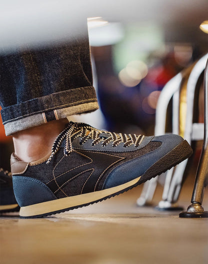 American Retro Jogging Forrest Gander Breathable Denim Men's Sports Shoes - Harmony Gallery
