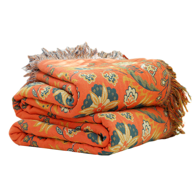 High-End Cotton Double-Sided Tatami Coverlet - Harmony Gallery