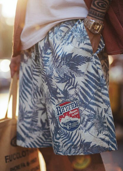 American Printed Beach Loose Fitting Lightweight Perfect Men's Shorts