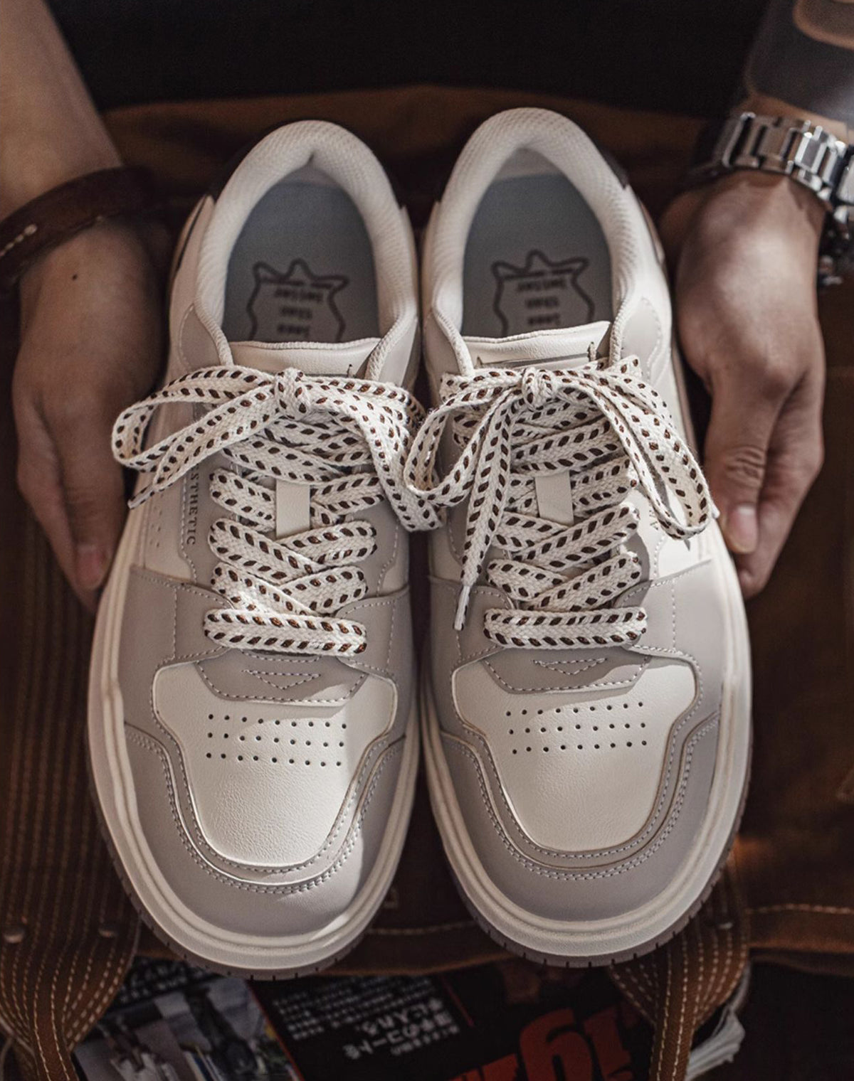 American Retro thick-soled Deconstructed Low-Top Breathable Men's Casual Shoes - Harmony Gallery
