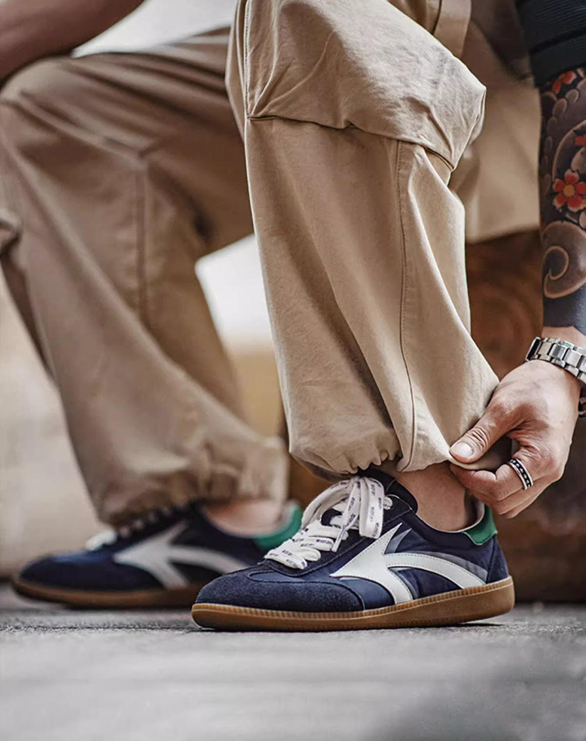 American Retro Moral Sports Lightweight Soft-Soled Men's Casual Shoes - Harmony Gallery