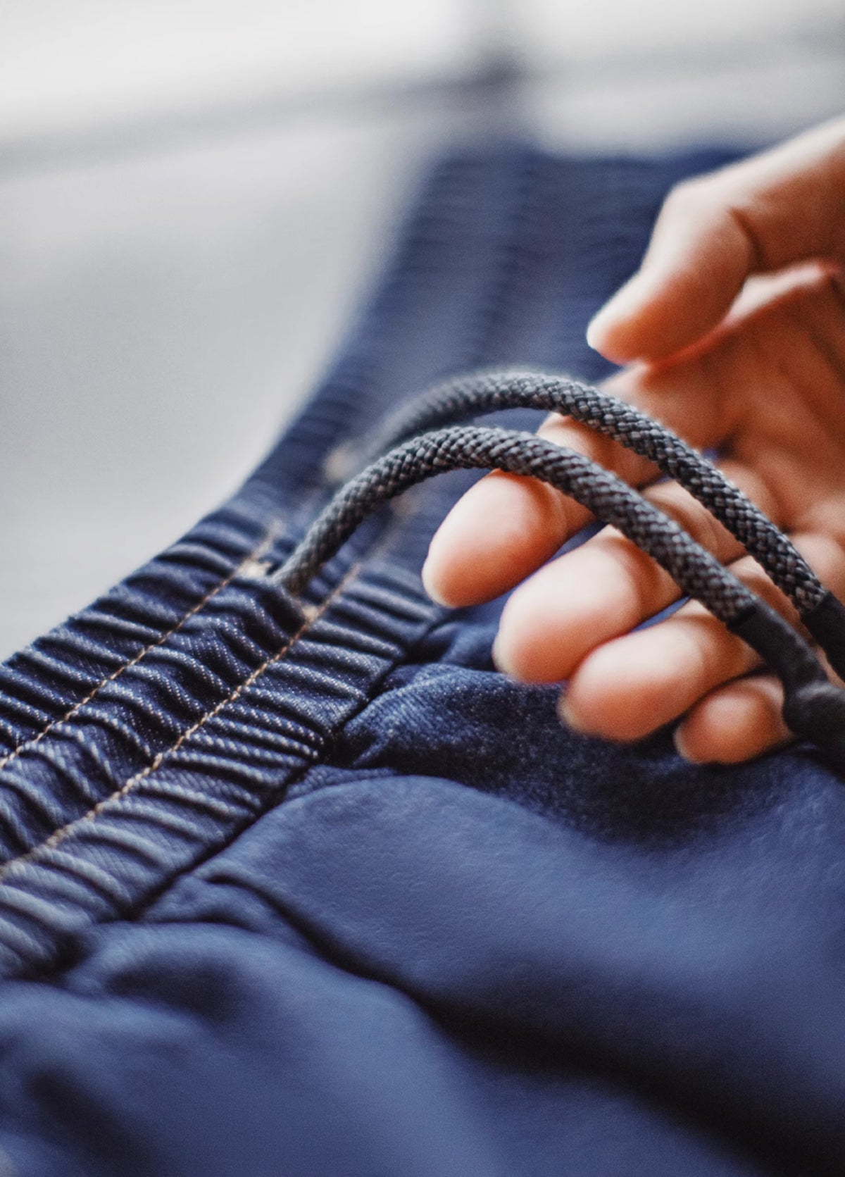 American Retro Washed Blue Embroidered Double Pocket Paratrooper Men's Shorts - Harmony Gallery