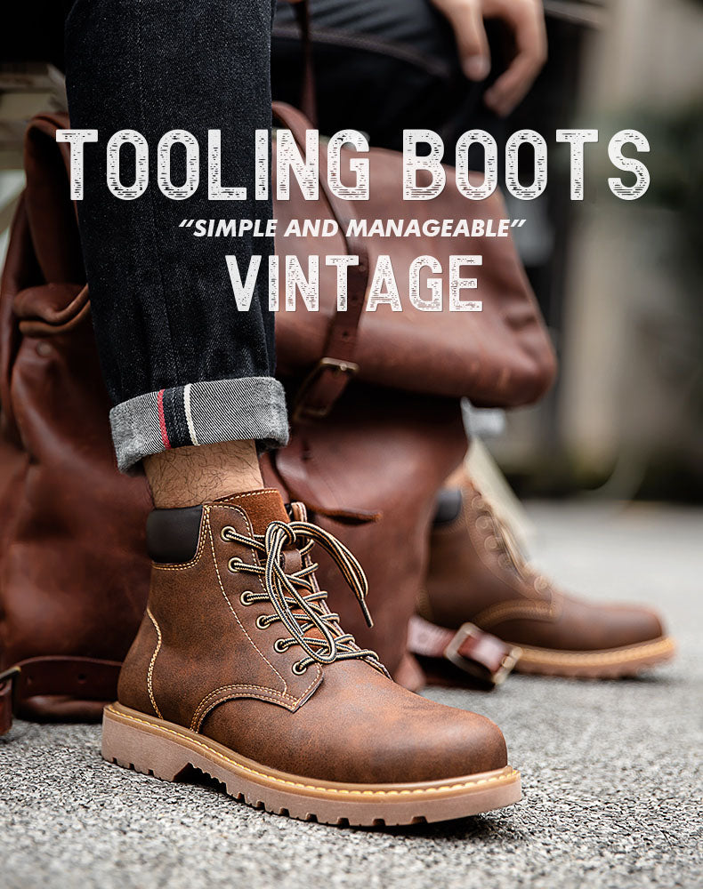 American Work Martin High-Top Desert Leather Men's Boot - Harmony Gallery