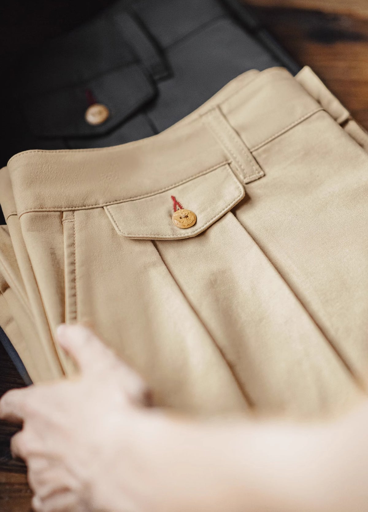 American Workwear Retro Chino Tapered Cotton Straight Men's Trousers - Harmony Gallery