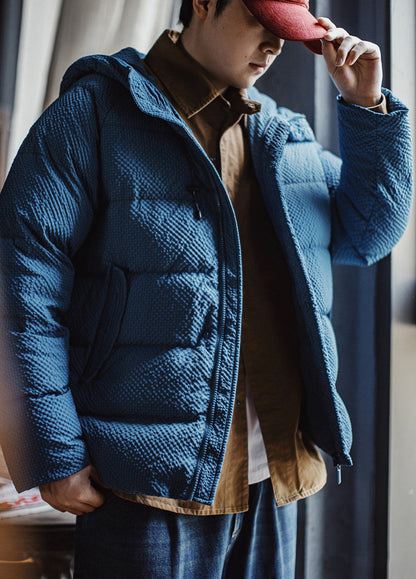 American Workwear Seersucker Outerwear High Loft Textured Men's Jacket - Harmony Gallery