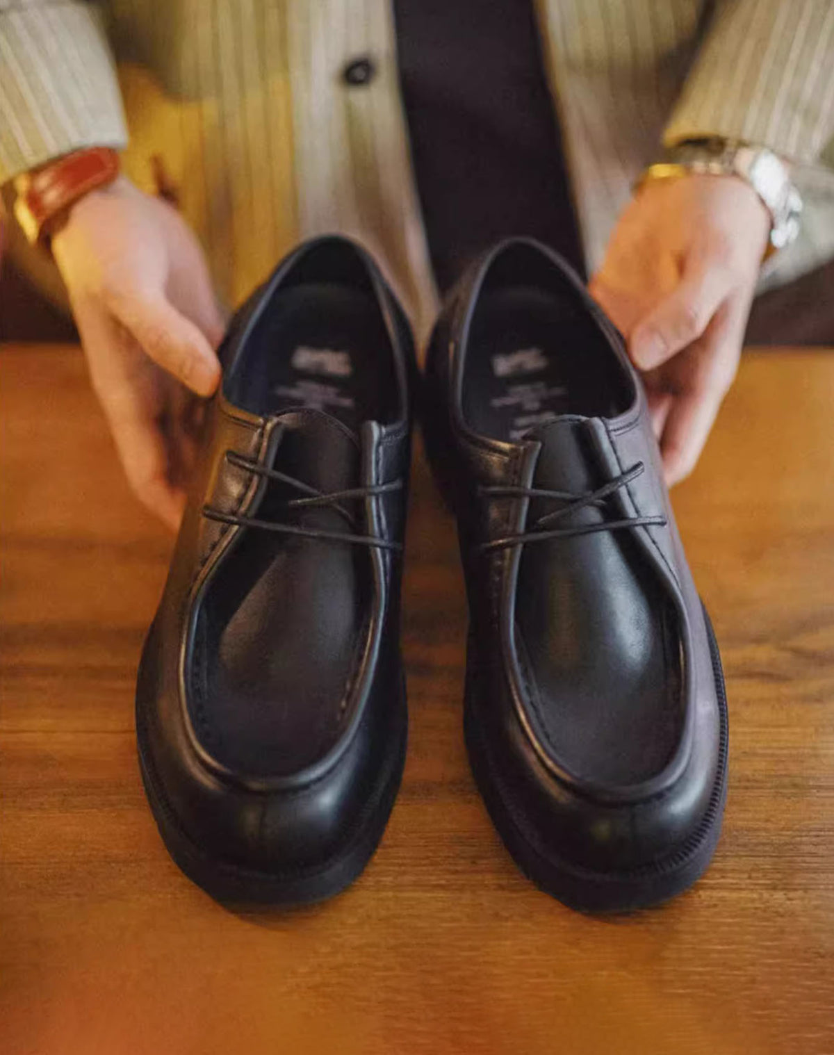 American Retro Moccasin Work Wear Leather Men's Dress Shoes - Harmony Gallery