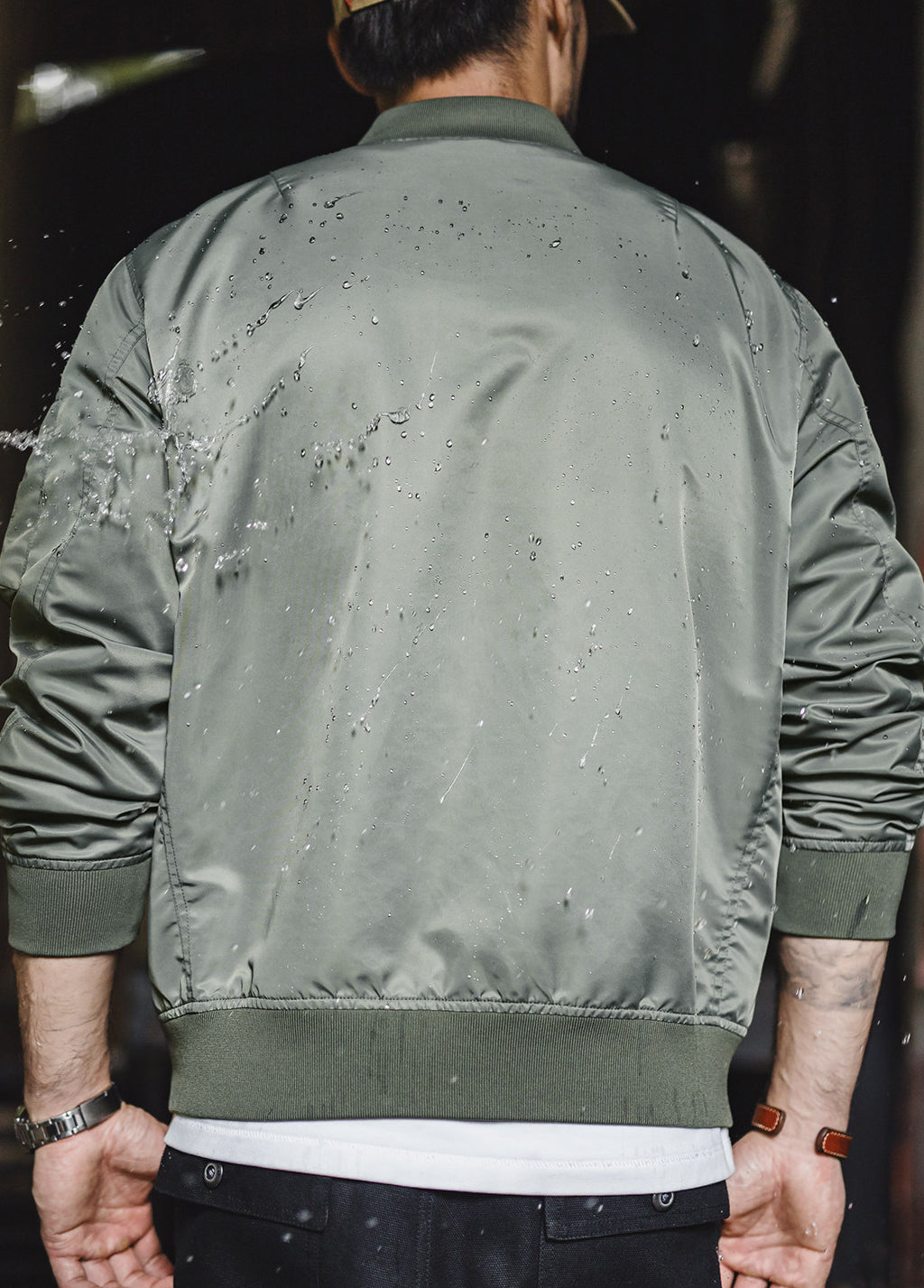 American MA1 Pilot Waterproof Short Diagonal Pockets Baseball Men's Jacket