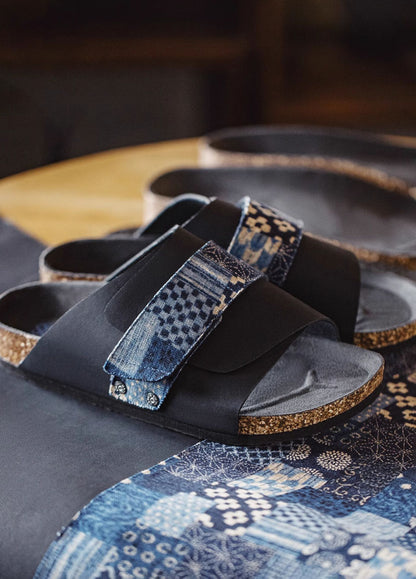 American Retro Cork Slippers Outer Wear Velcro Casual Men's Sandal - Harmony Gallery