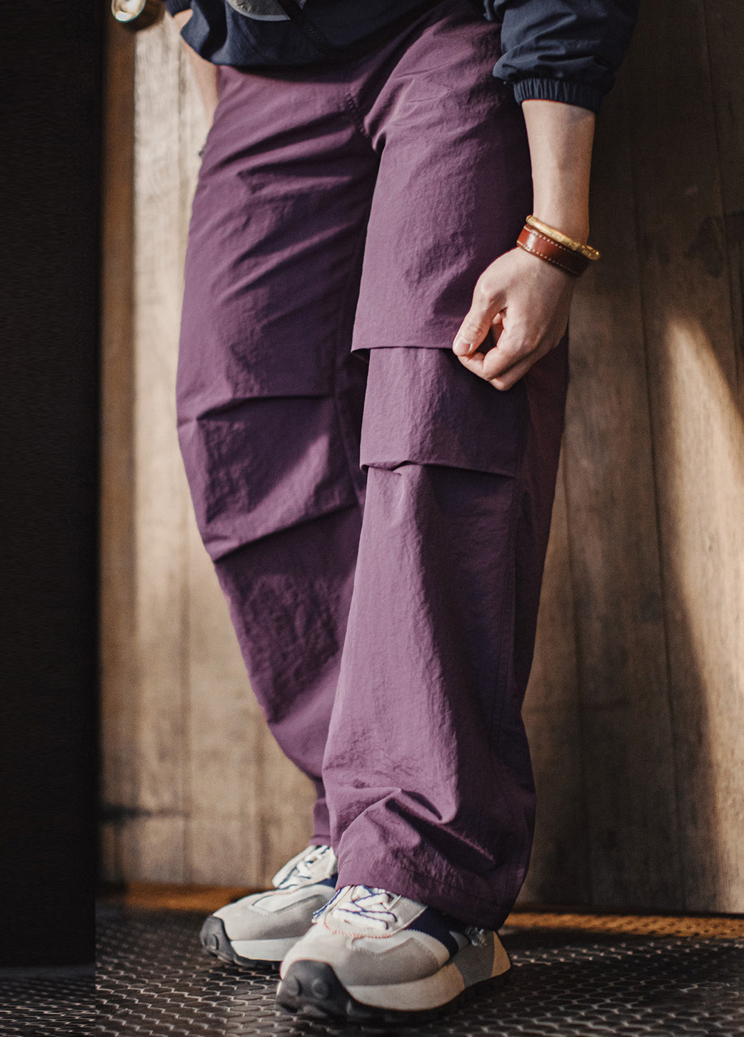 American Retro 3D Pleated Paratrooper With Drawstring Thin Straight Men's Trousers - Harmony Gallery