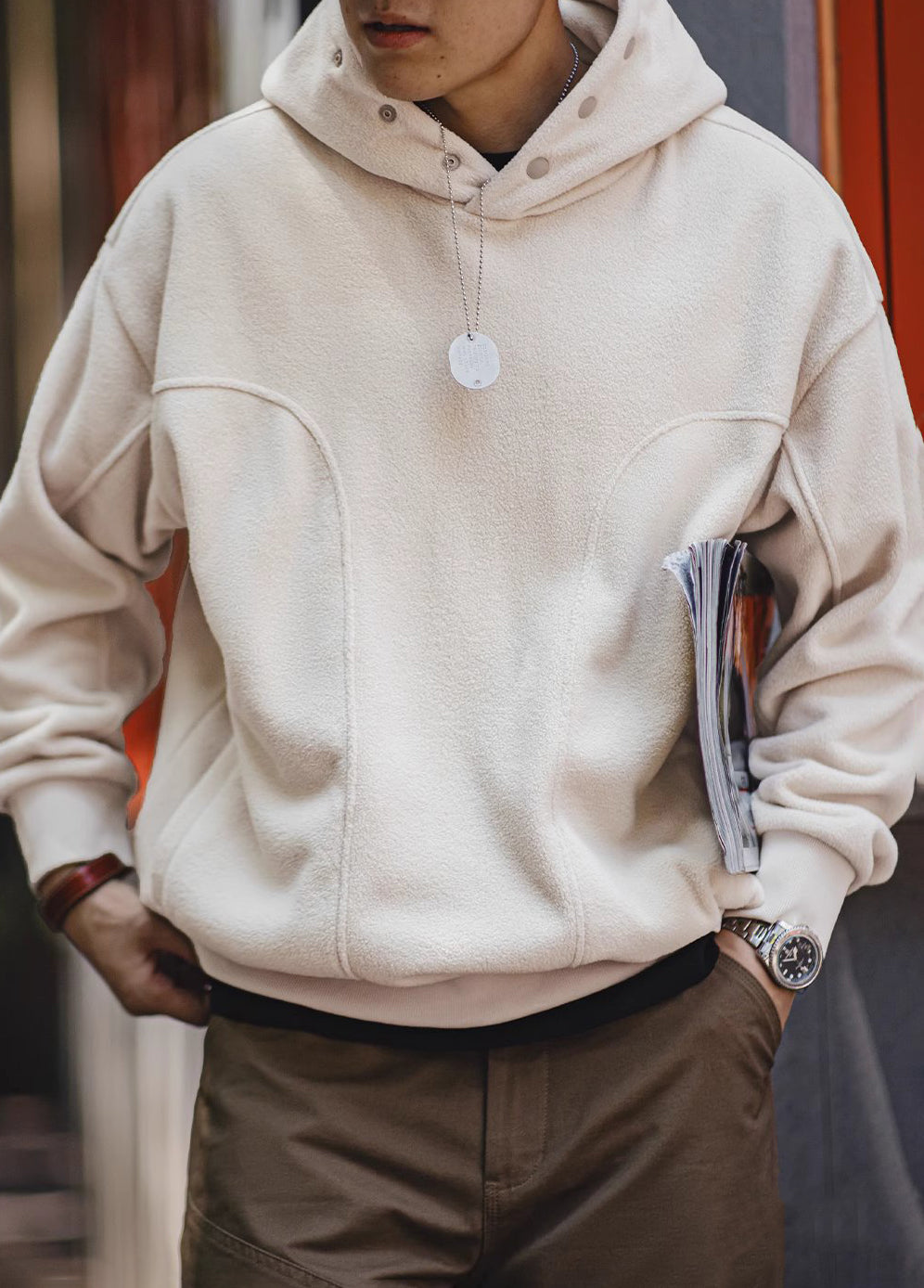 American Double-Sided Polar Fleece Plus Velvet Warm Pullover Men's Sweater - Harmony Gallery